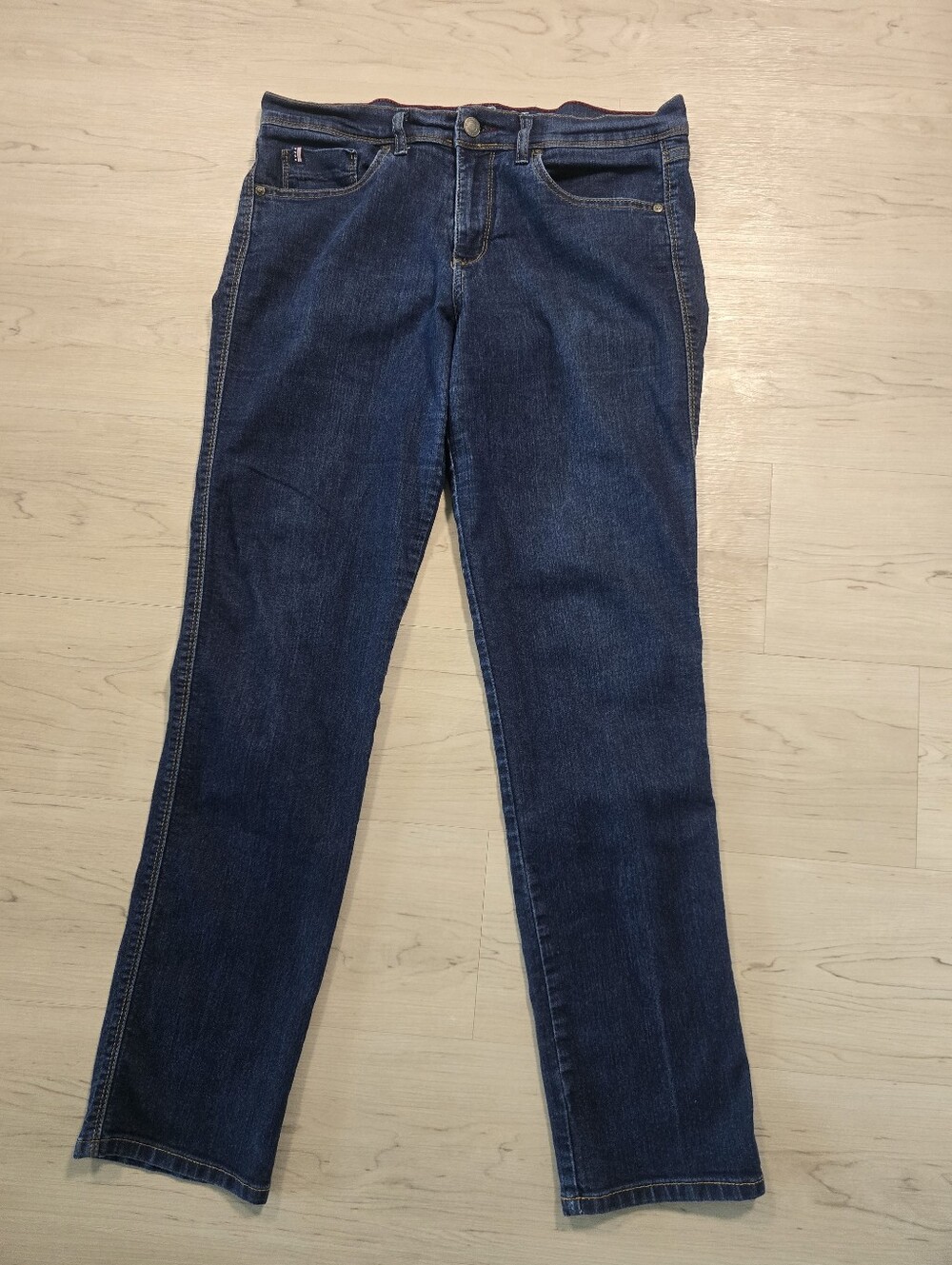 U.S. Polo Assn. Women’s Size 12 Regular Dark Wash Straight Leg Stretch Jeans
